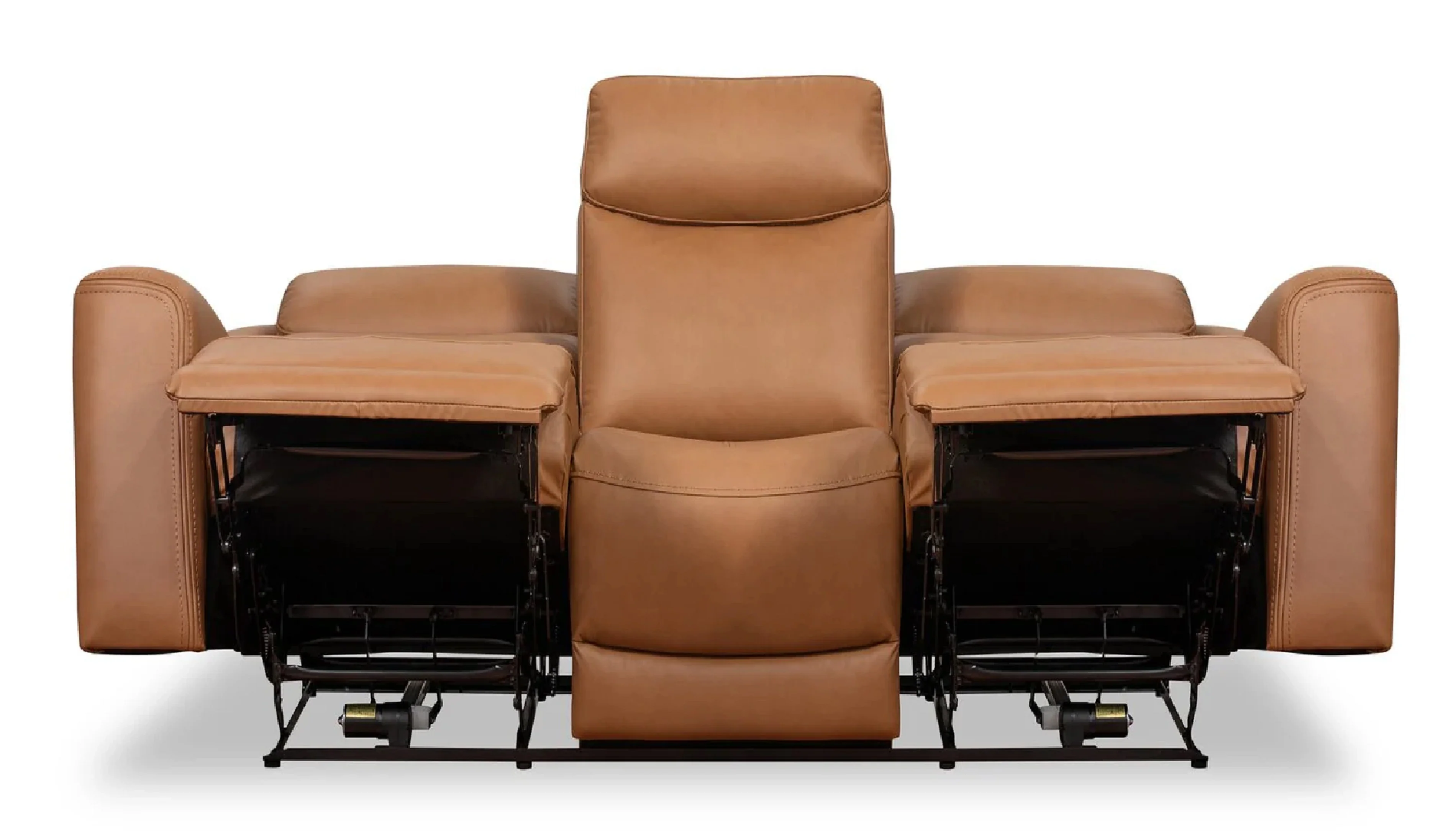 Aline Butternut Dual Power Reclining Sofa - Image 2