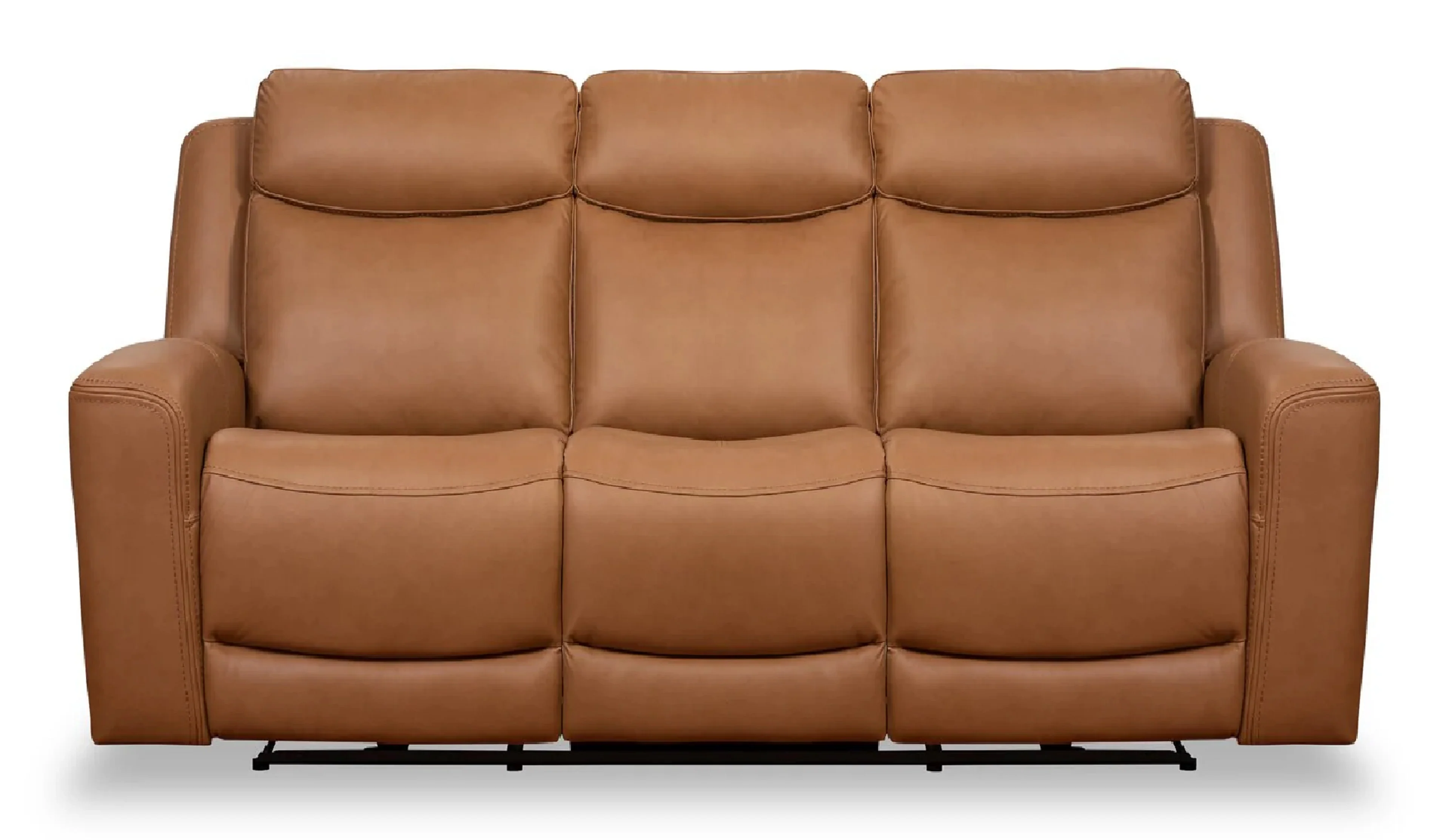 Aline Butternut Dual Power Reclining Sofa - Image 3