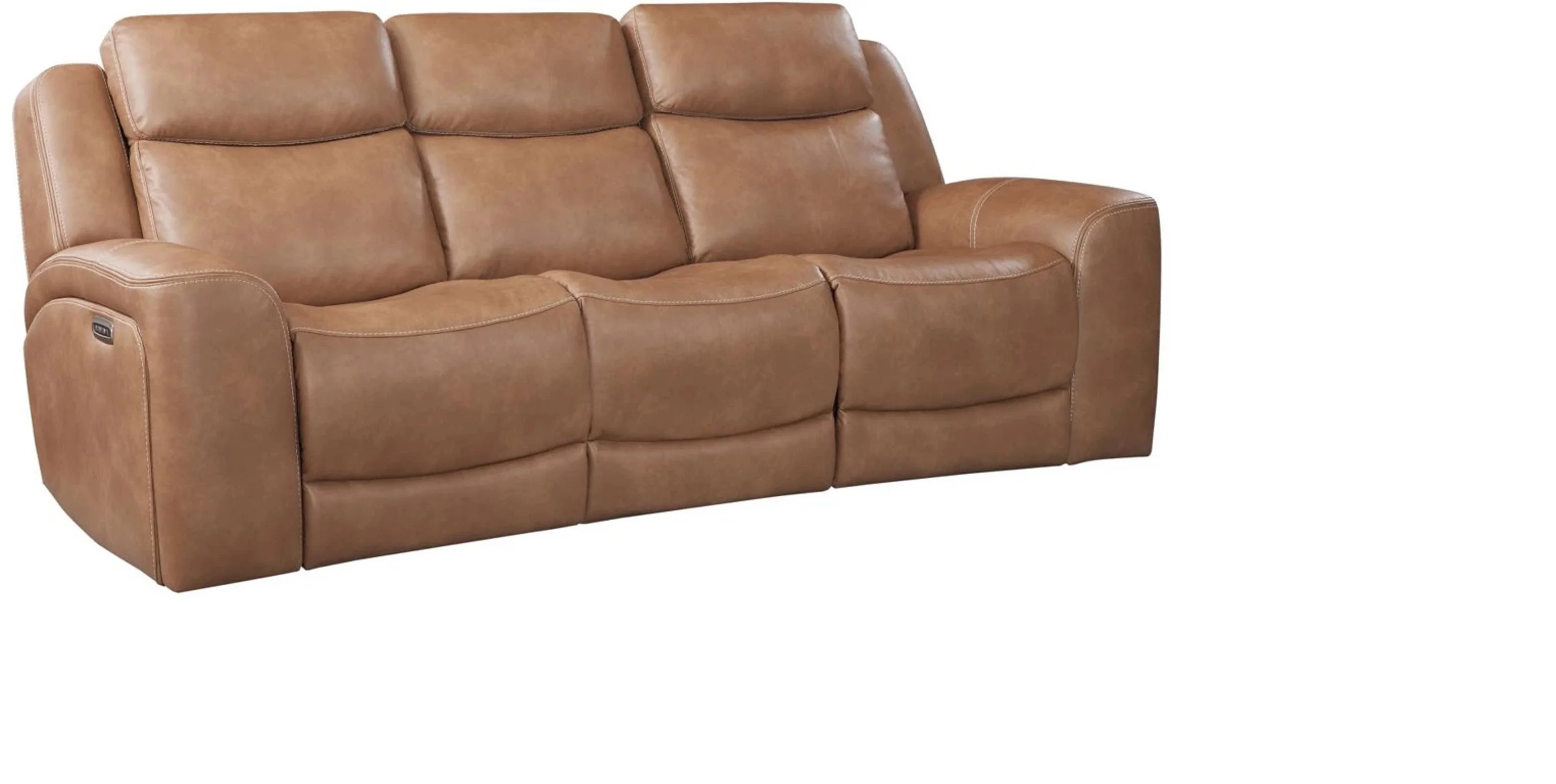 Aline Butternut Dual Power Reclining Sofa - Image 4