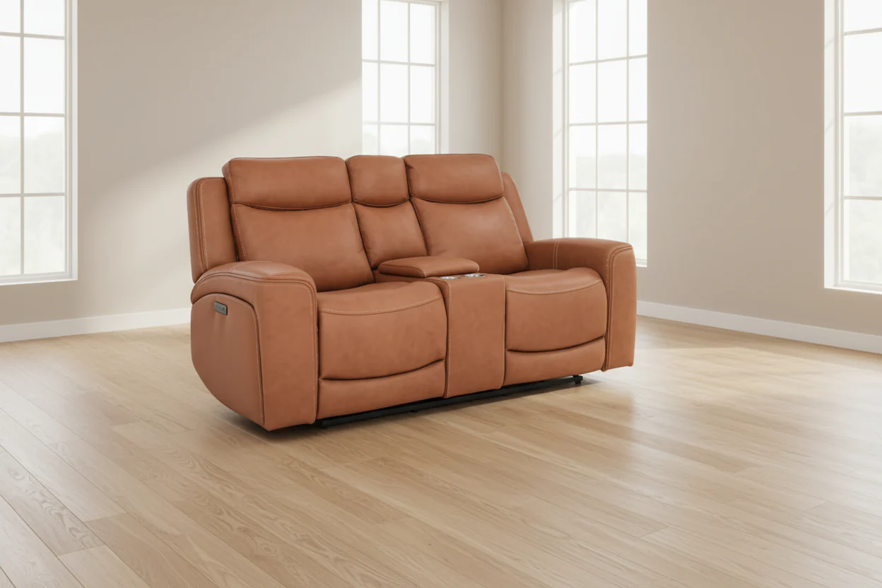 Aline Butternut Power Reclining Loveseat