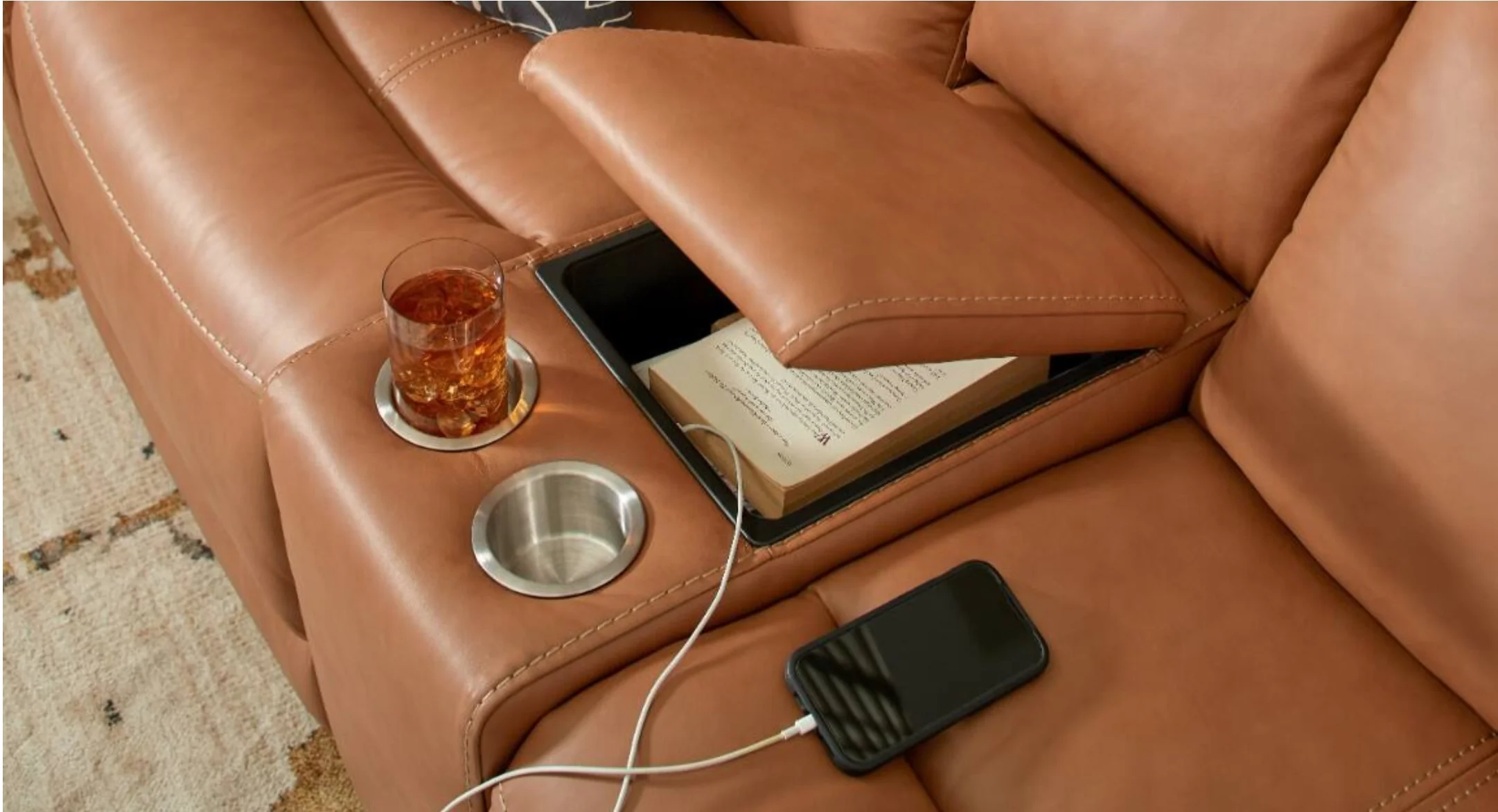 Aline Butternut Power Reclining Loveseat - Image 2