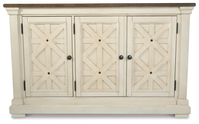 Bolanburg Dining Server with 3 Latticed Doors - Image 3