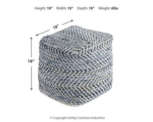 Chevron Pouf - Image 3
