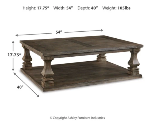 Johnelle Rectangular Cocktail Table - Image 4