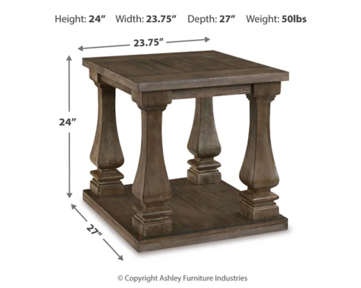 Johnelle Rectangular End Table - Image 4