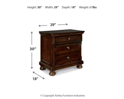 Porter Two Drawer Night Stand - Image 6