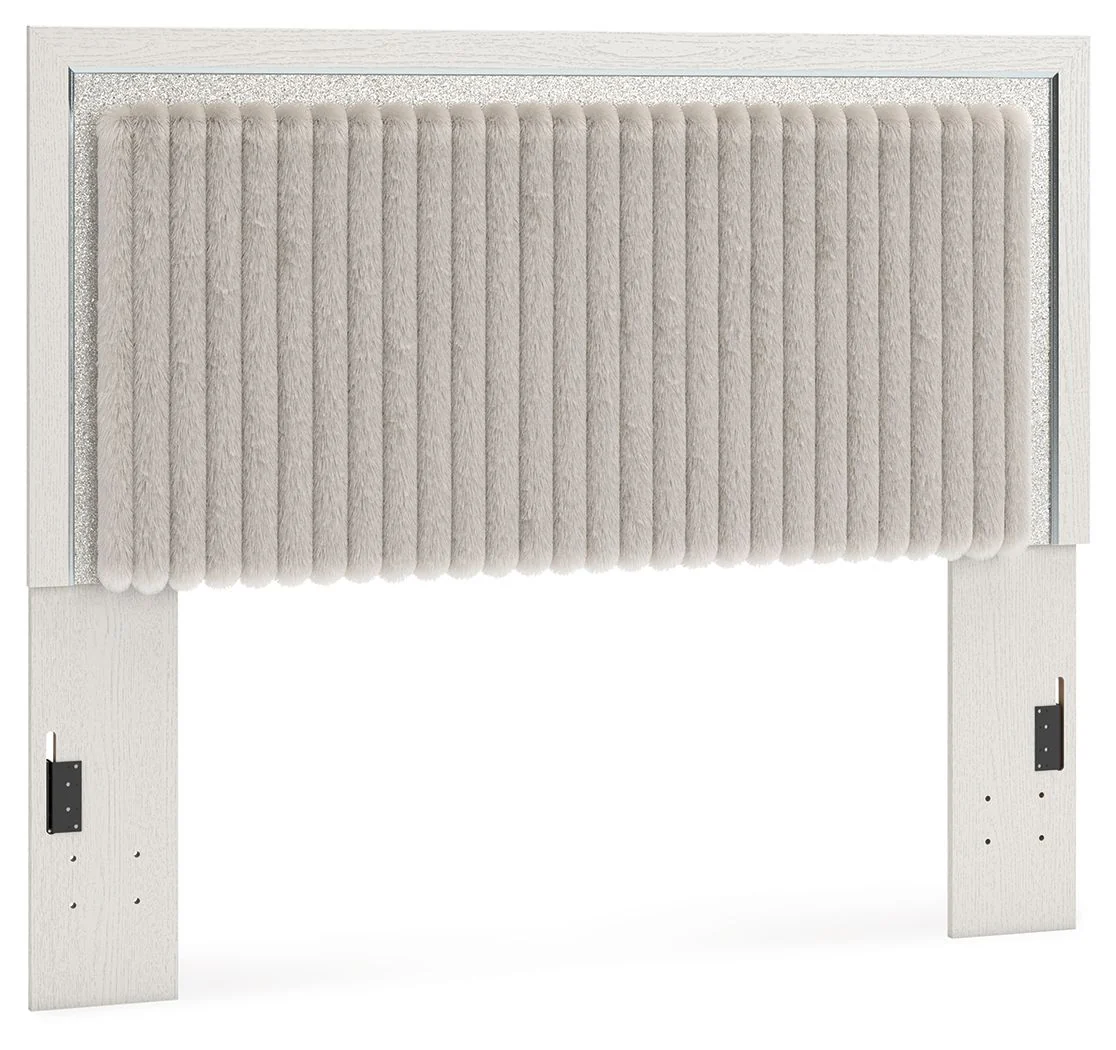 Birmonton - Queen Upholstered Panel Headboard - White