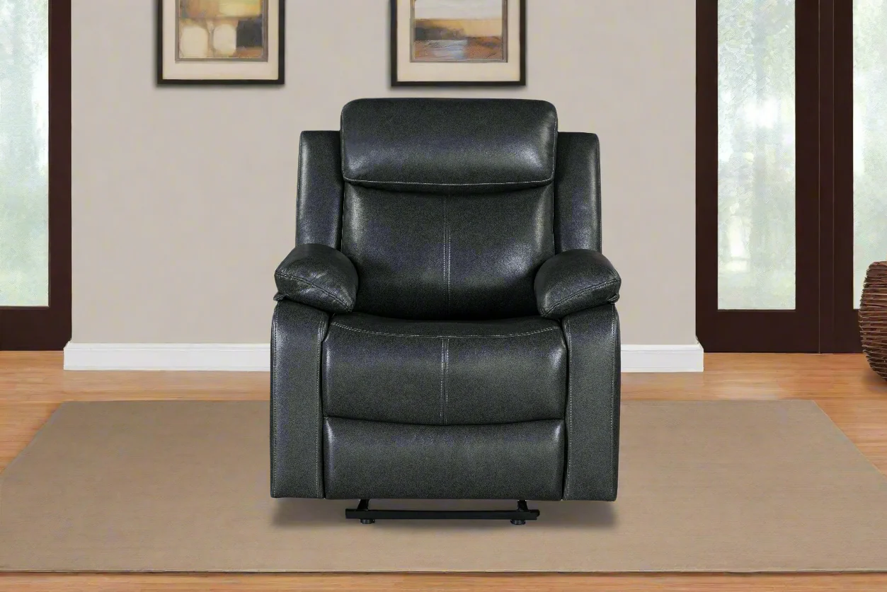 Blanche Charcoal Glider Recliner