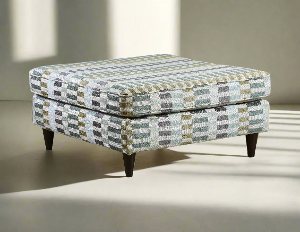 Elise Ink Cocktail Ottoman