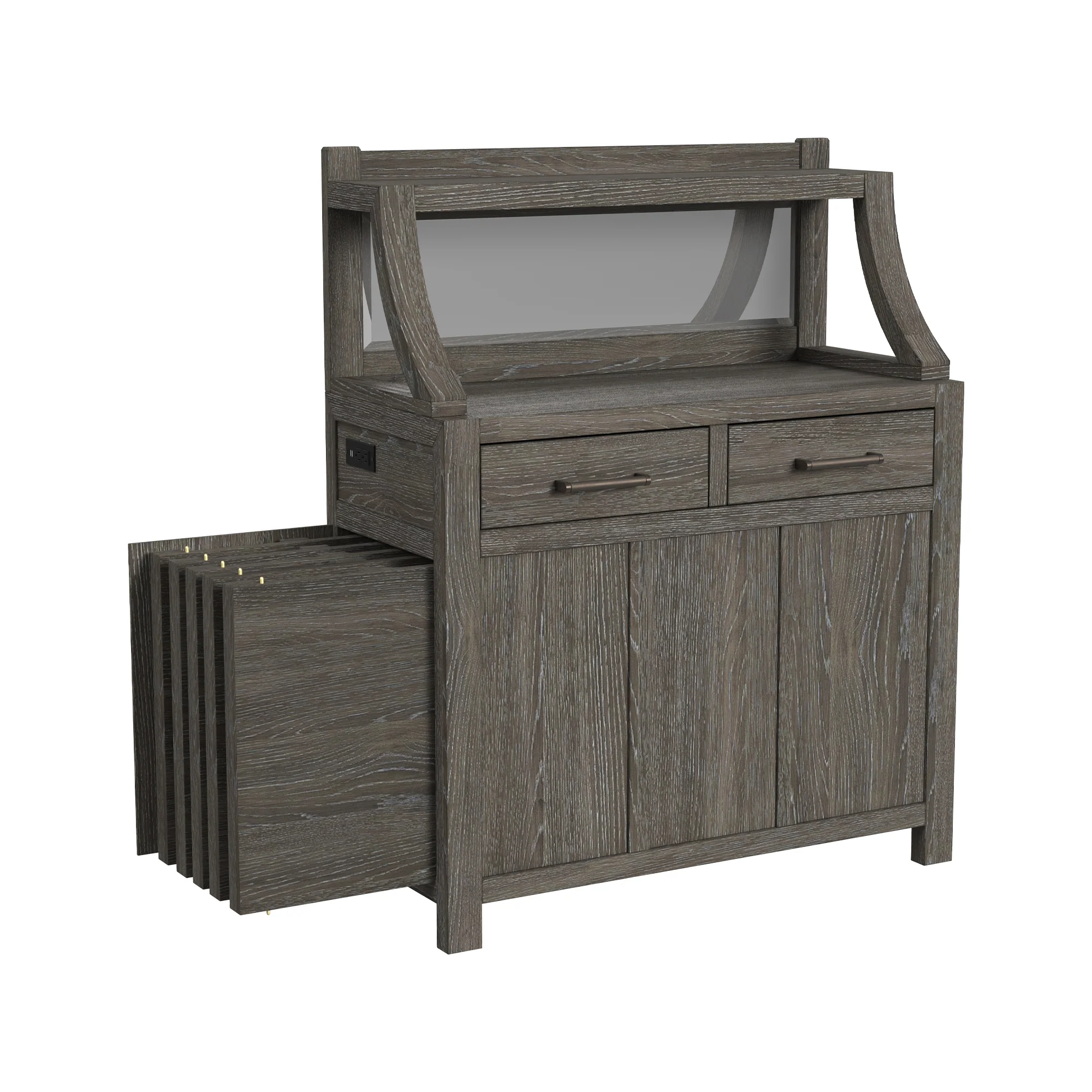 Flex Server and Hutch with Mirror - Image 2