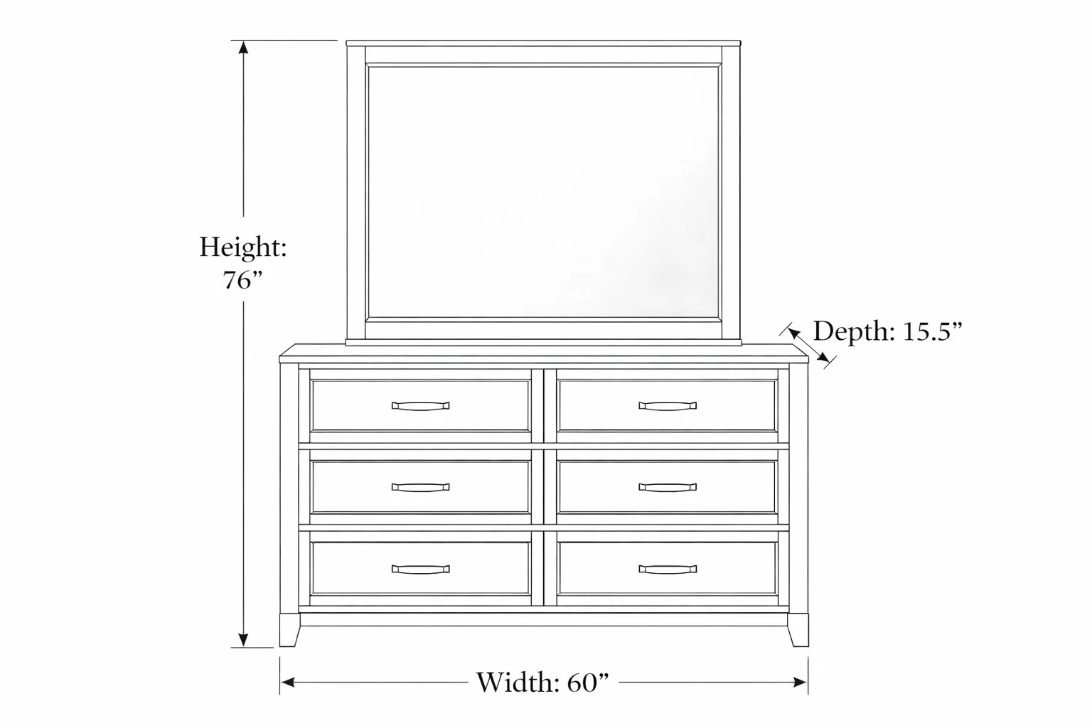 Garretson Gray Dresser and Mirror - Image 6