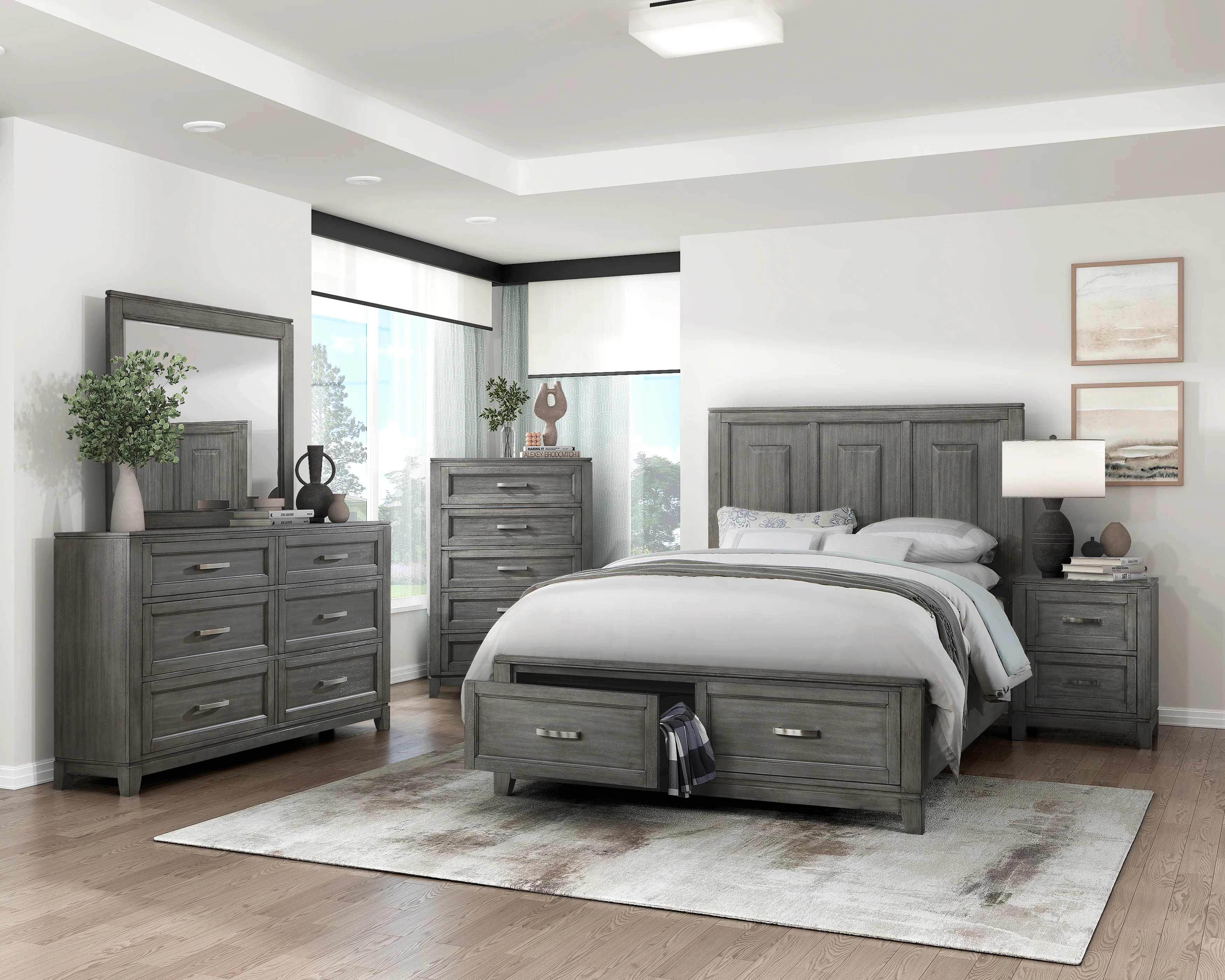 Garretson Gray Queen Storage Bed - Image 7