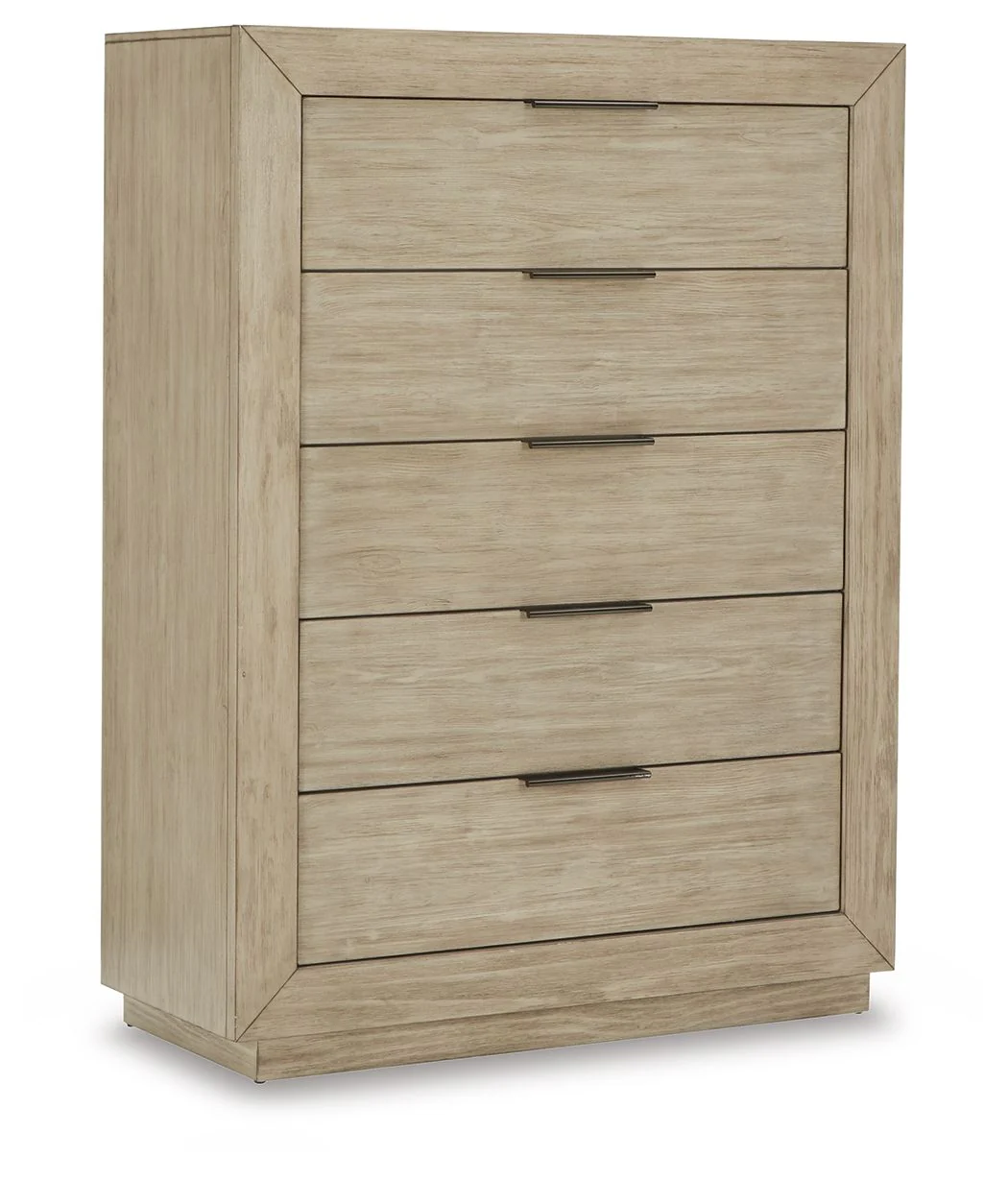 Hennington - Five Drawer Chest - Bisque