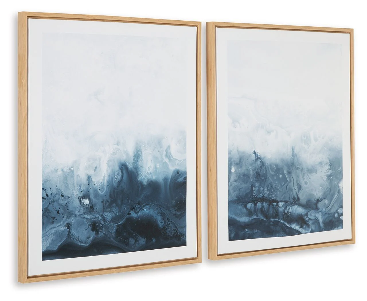 Holport - Wall Art Set - Blue / White