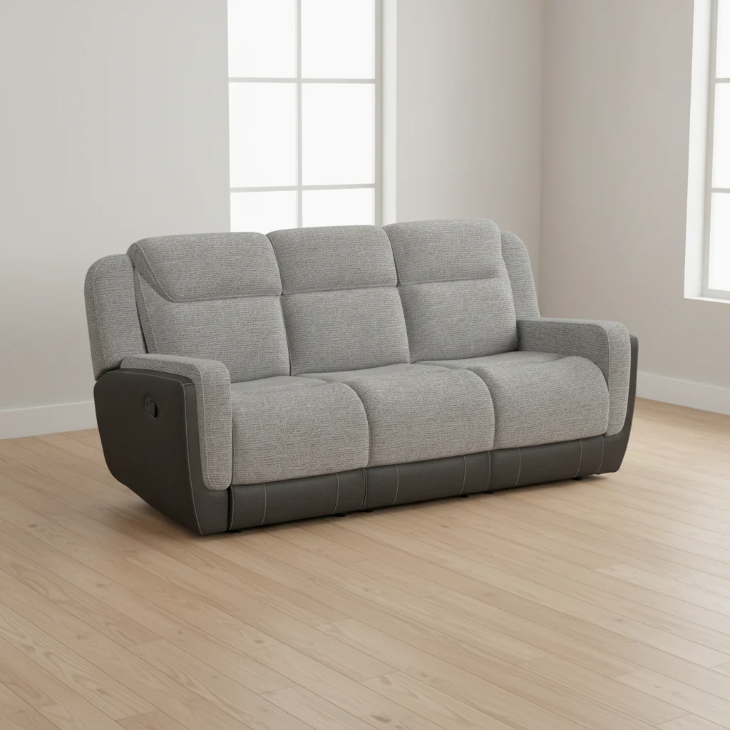 Hornet Rancho Grey Manual Reclining Sofa
