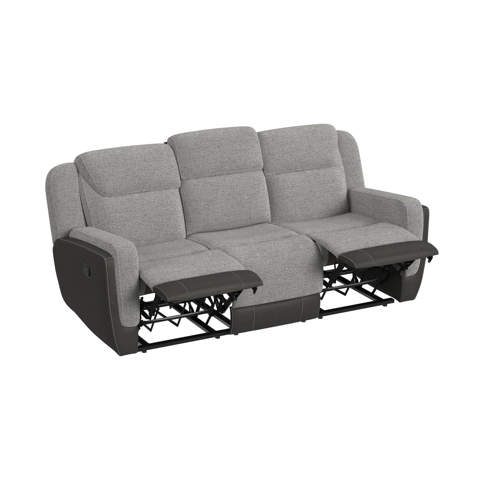 Hornet Rancho Grey Manual Reclining Sofa - Image 2