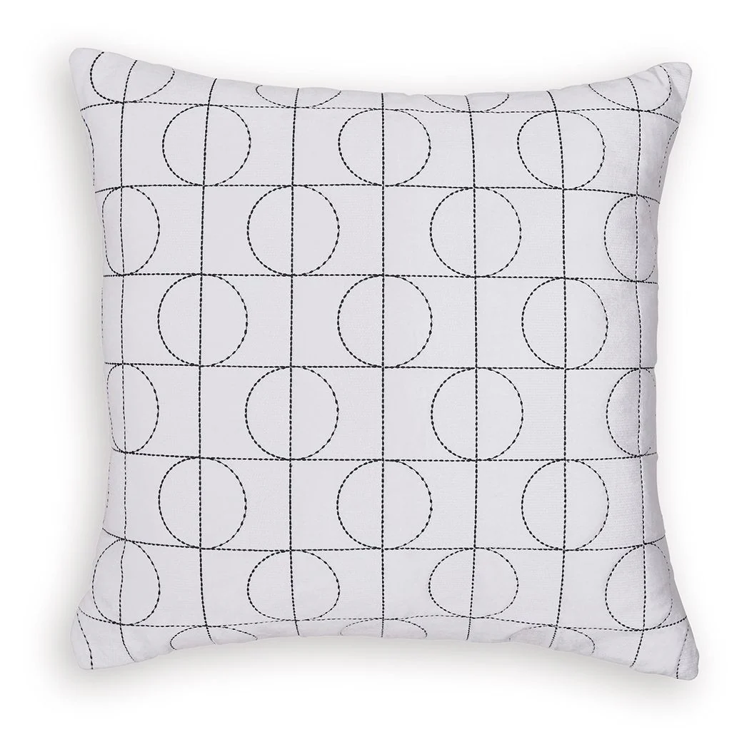 Kydner - Pillow (Set of 4) - White / Black