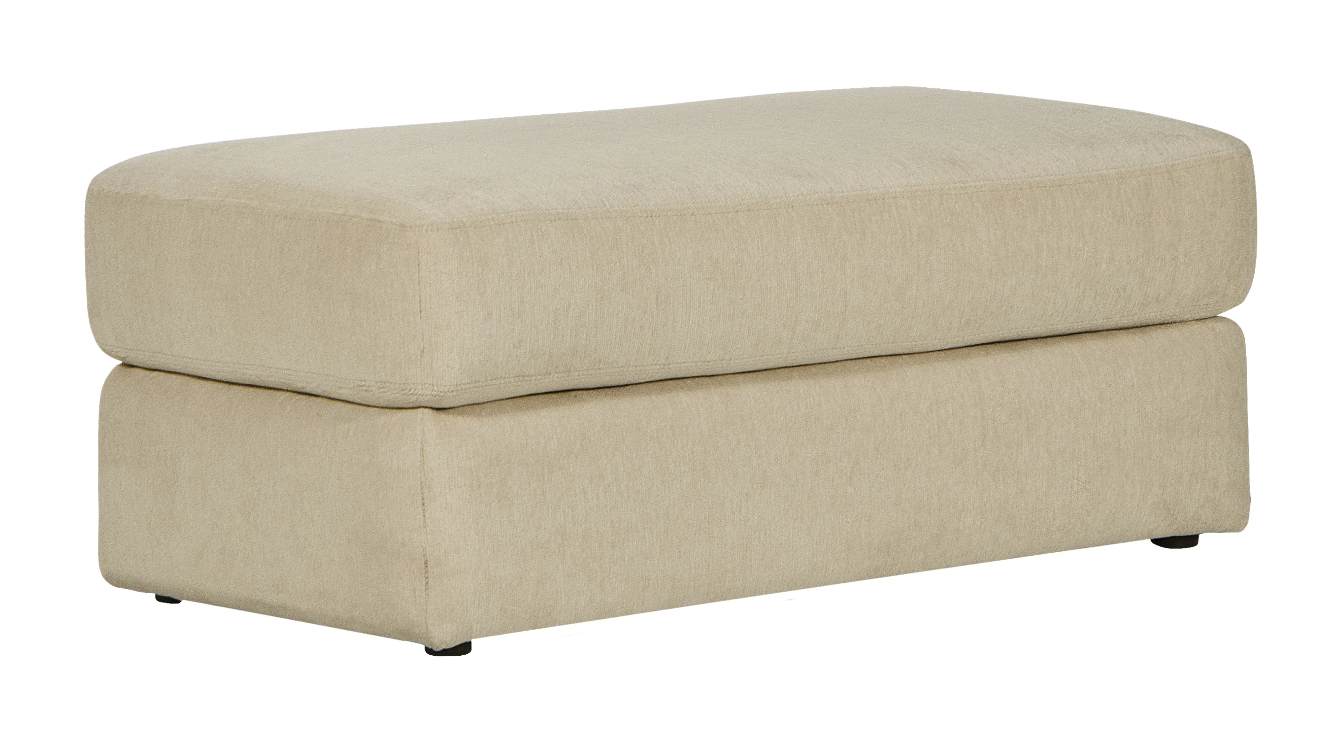 Lamar Cream Ottoman