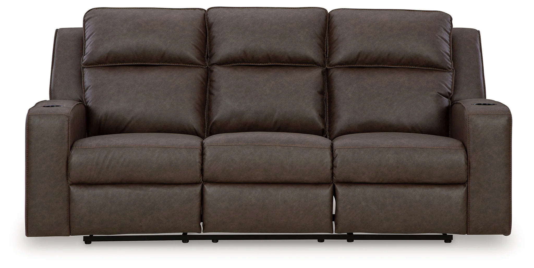 Lavenhorne - Rec Sofa W/Drop Down Table - Granite
