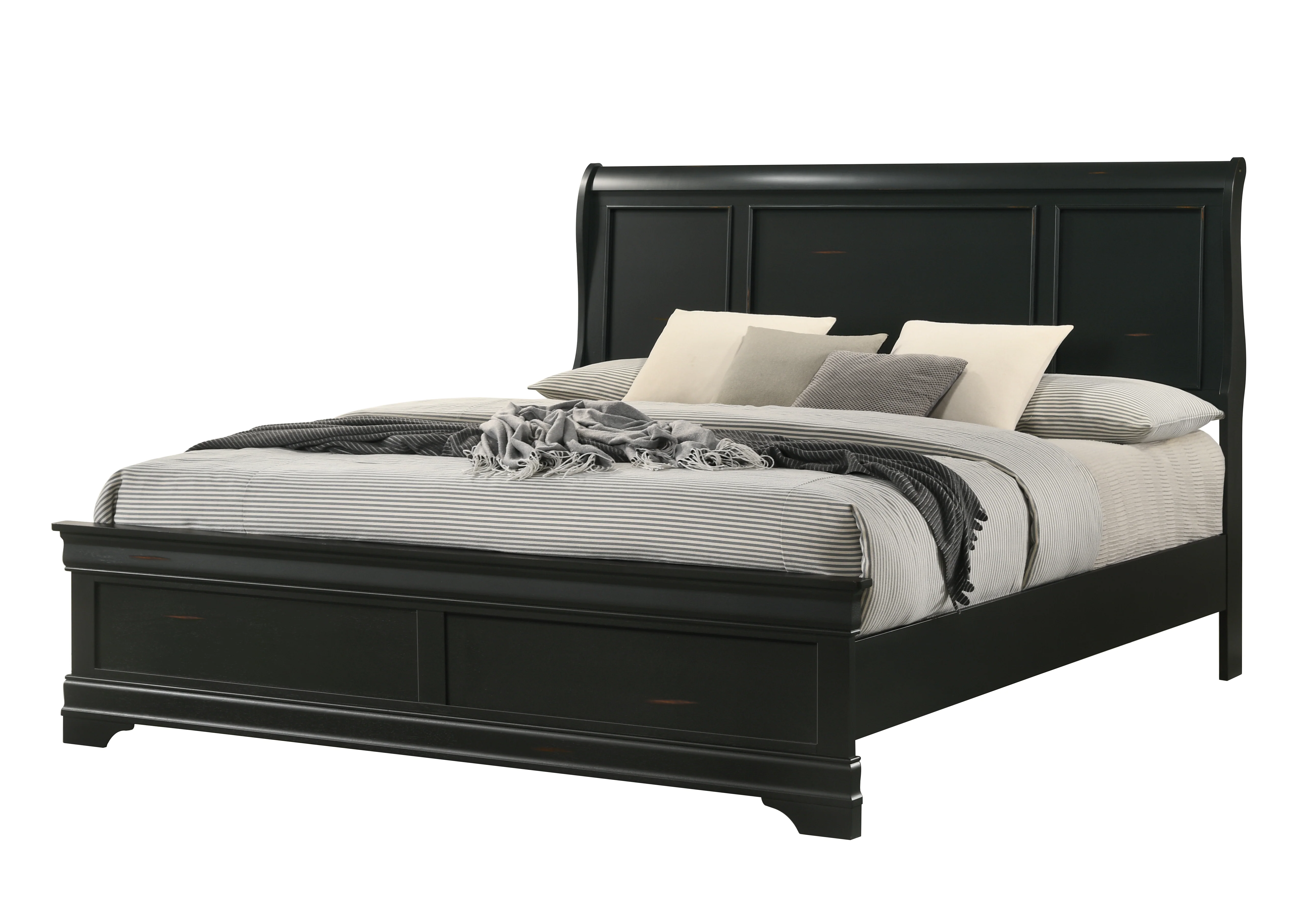 Logan Queen Bed with Dresser Mirror and Nightstand - Image 2