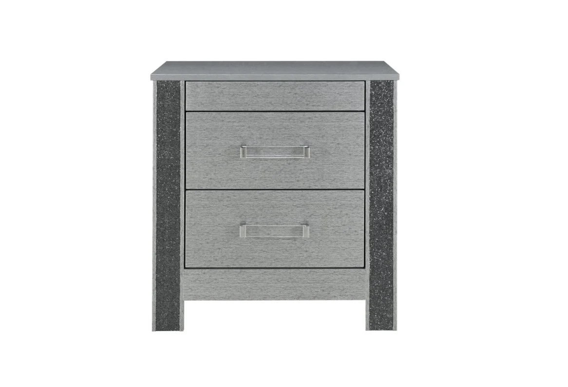 Logan Queen LED Bed with Dresser Mirror and Nightstand - Image 3