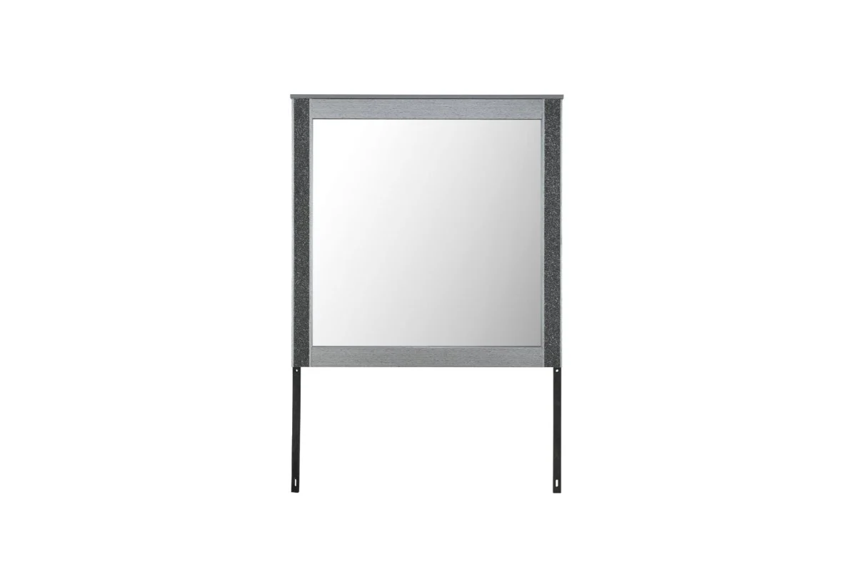 Logan Queen LED Bed with Dresser Mirror and Nightstand - Image 5