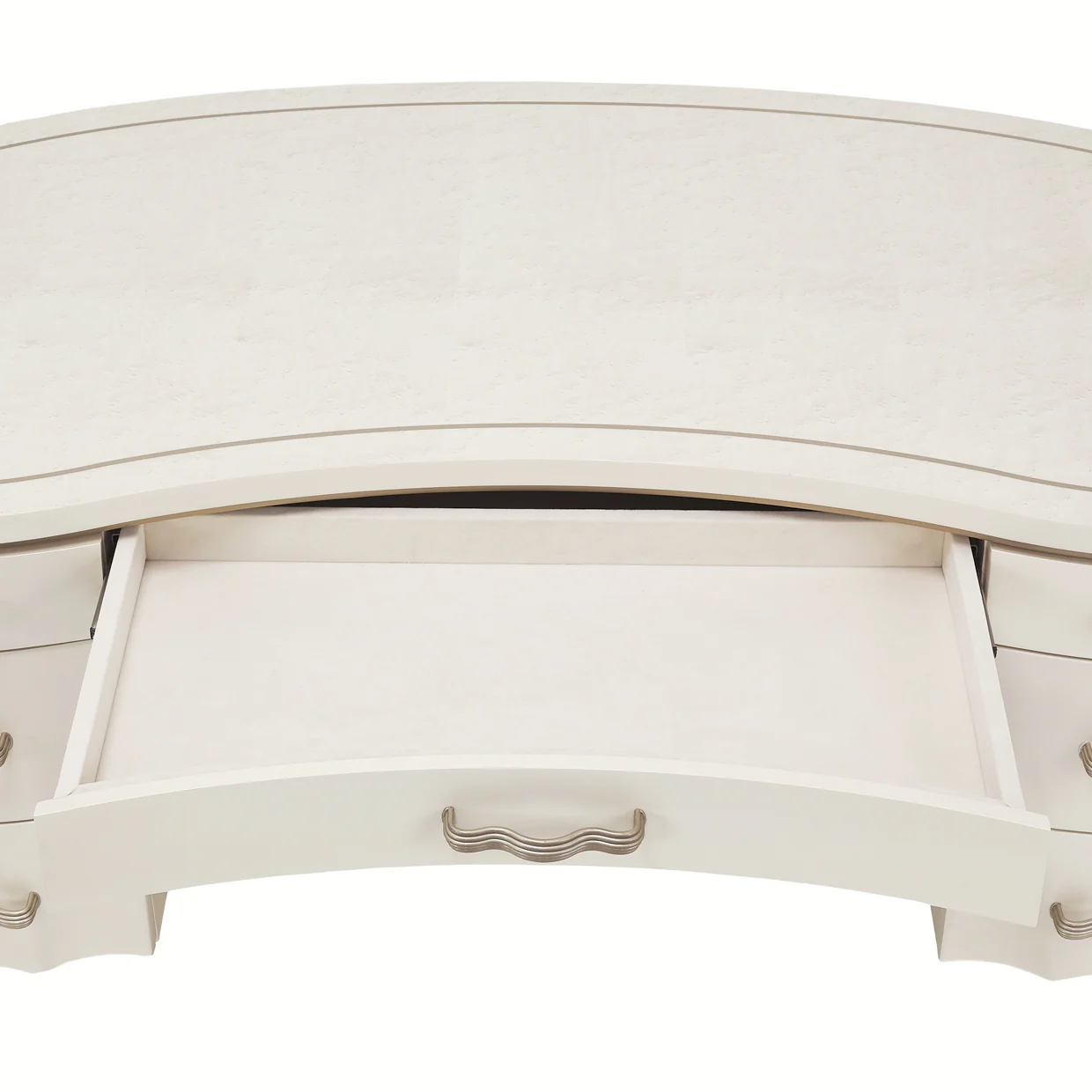London Place Creamy Pearl Desk - Image 10