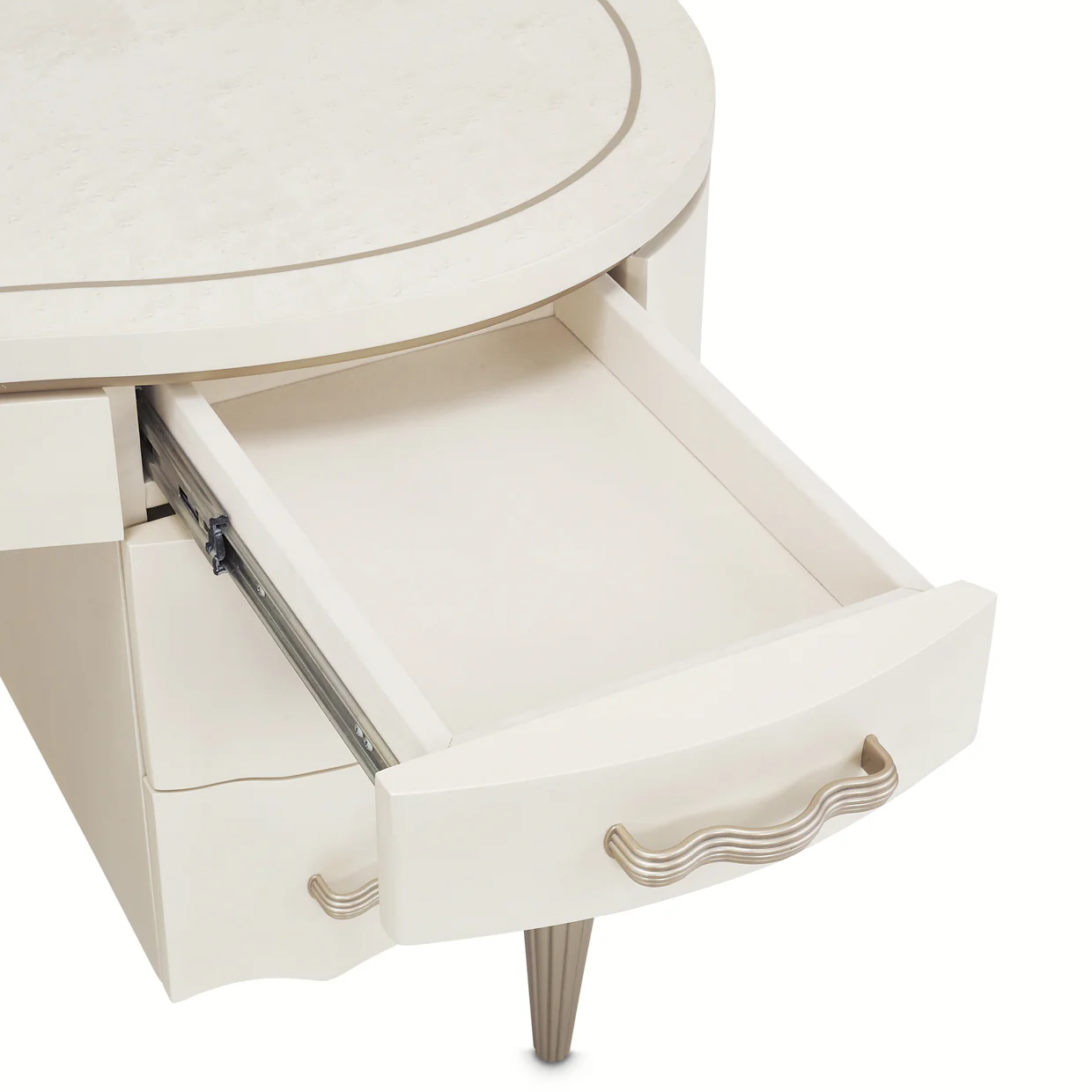 London Place Creamy Pearl Desk - Image 11