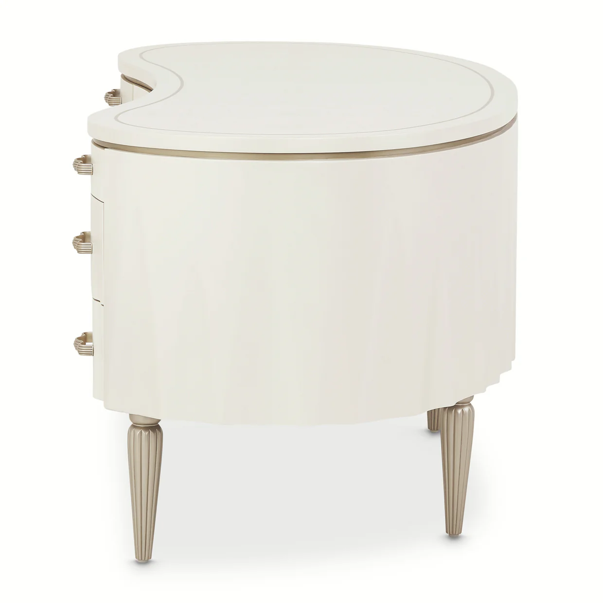 London Place Creamy Pearl Desk - Image 4