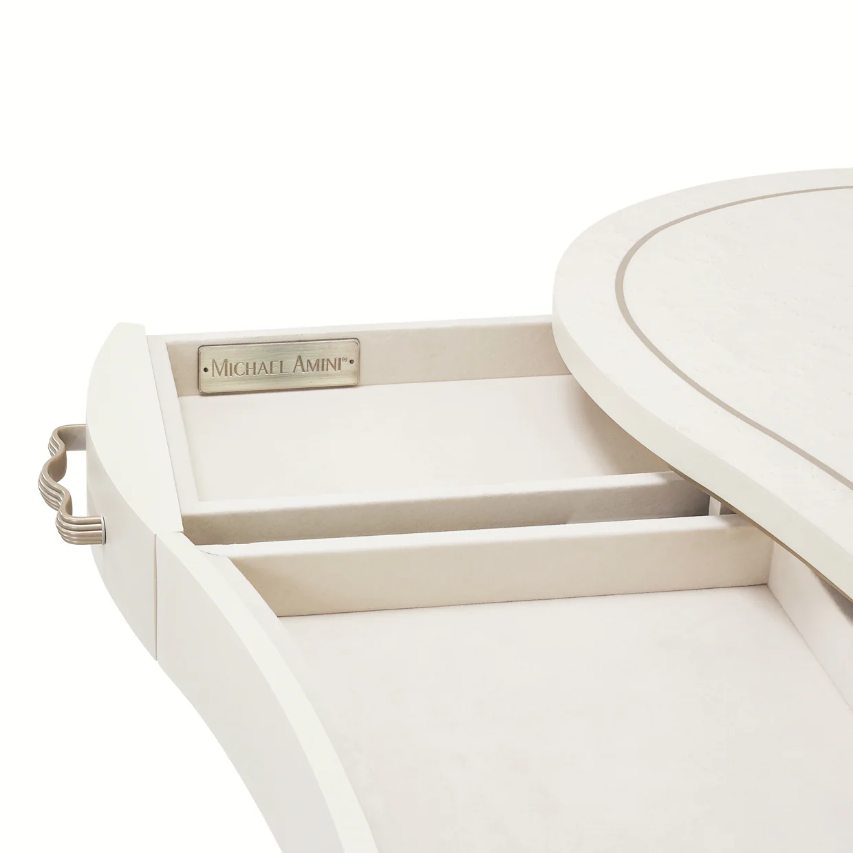 London Place Creamy Pearl Desk - Image 9