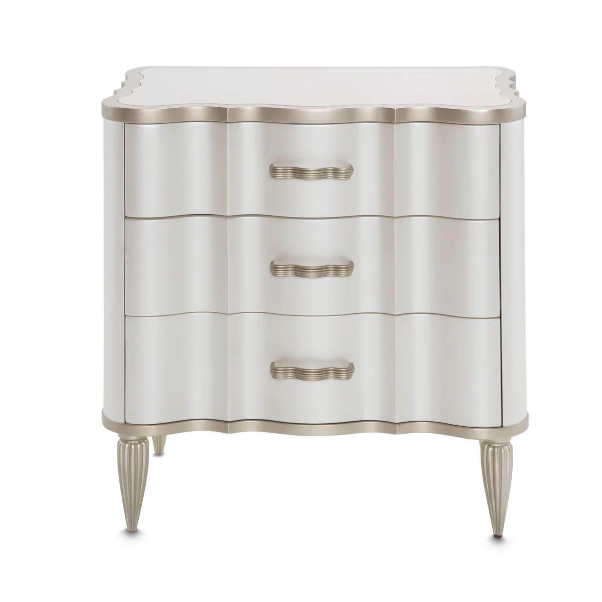 London Place Creamy Pearl Nightstand - Image 2