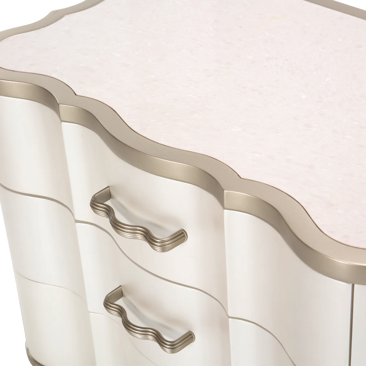 London Place Creamy Pearl Nightstand - Image 4