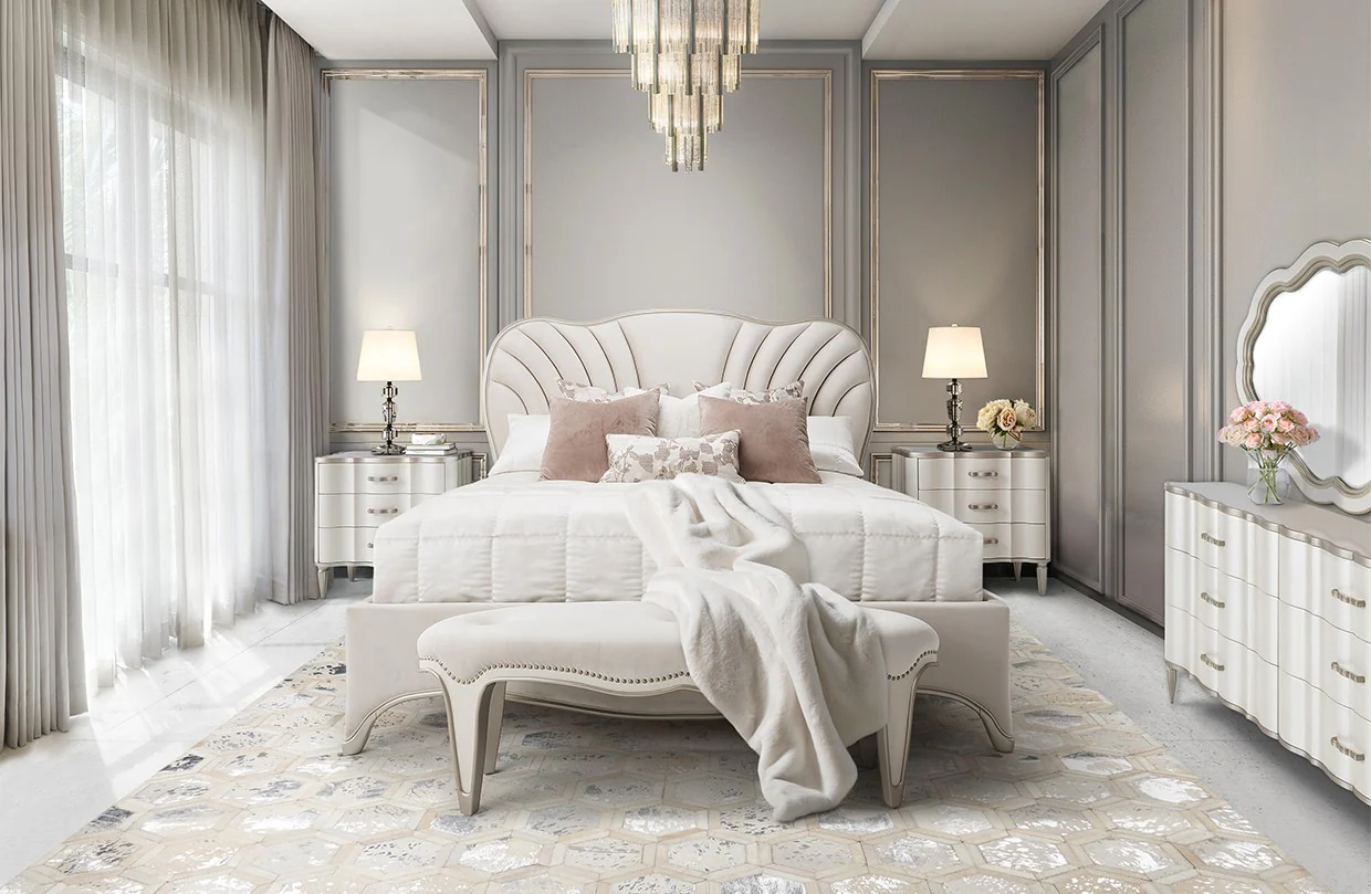 London Place Creamy Pearl Nightstand - Image 8