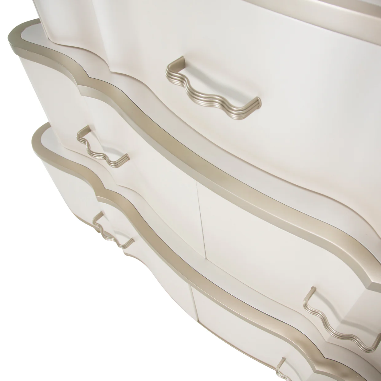 London Place Creamy Pearl Tiered Chest - Image 5