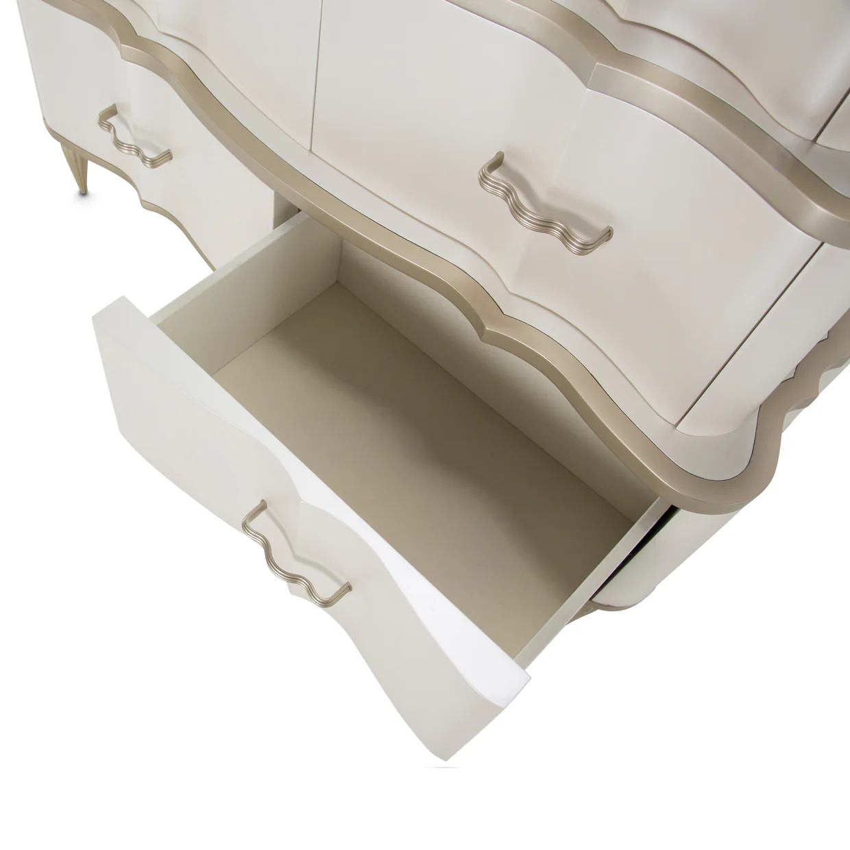 London Place Creamy Pearl Tiered Chest - Image 6
