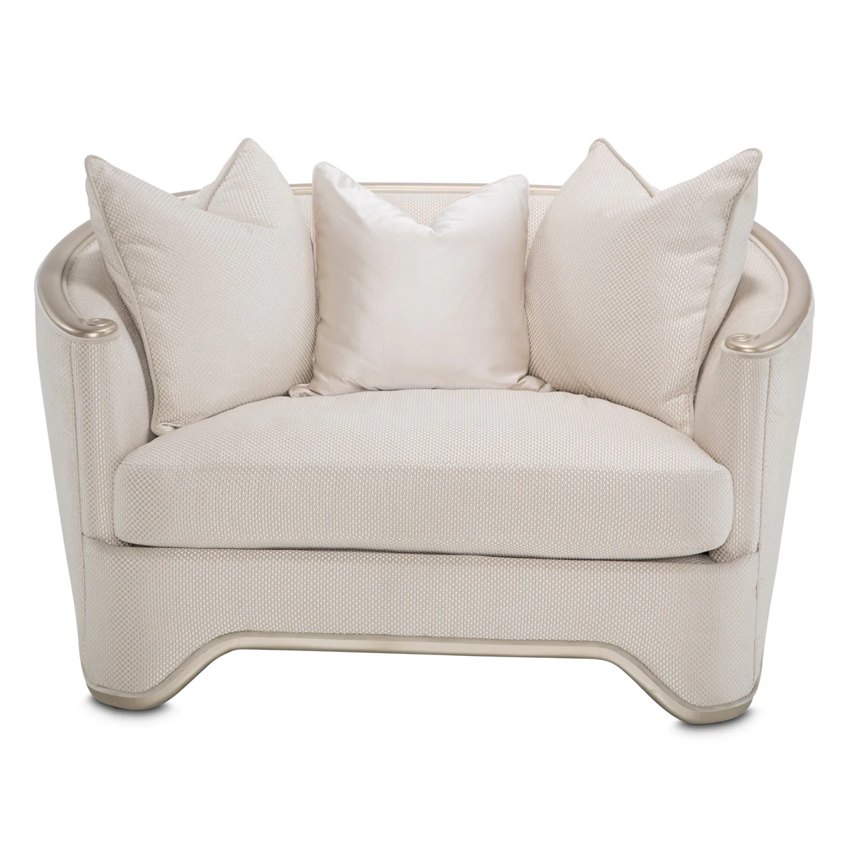London Place Light Champagne Chair and Half - Image 6