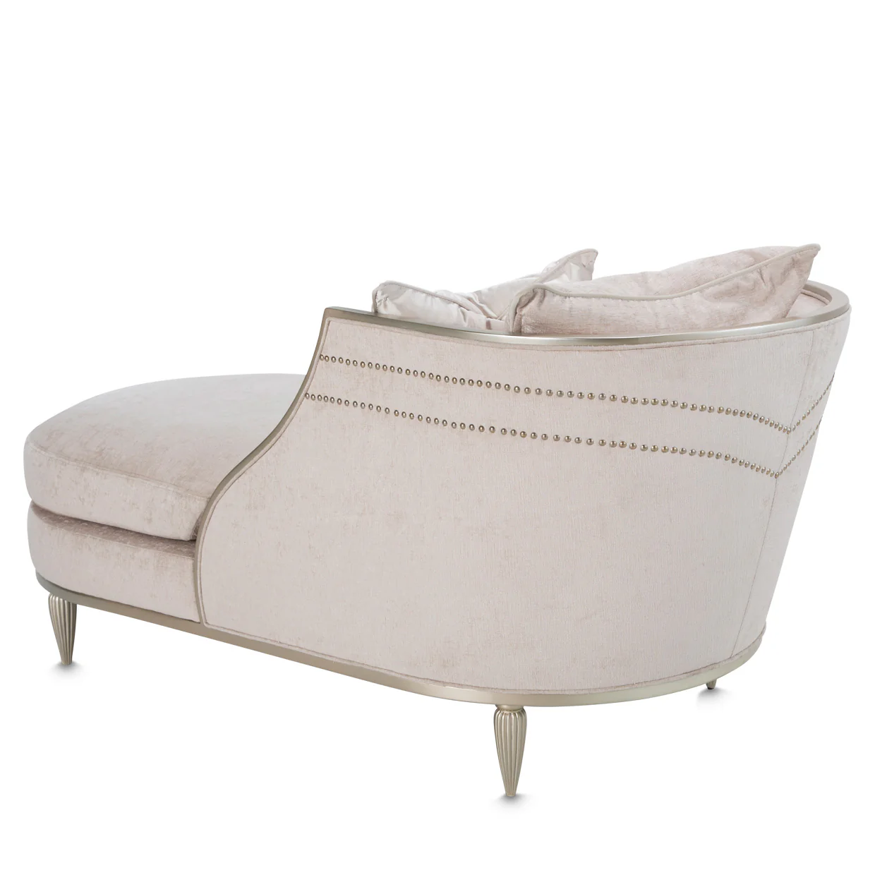 London Place Light Champagne Chaise - Image 4