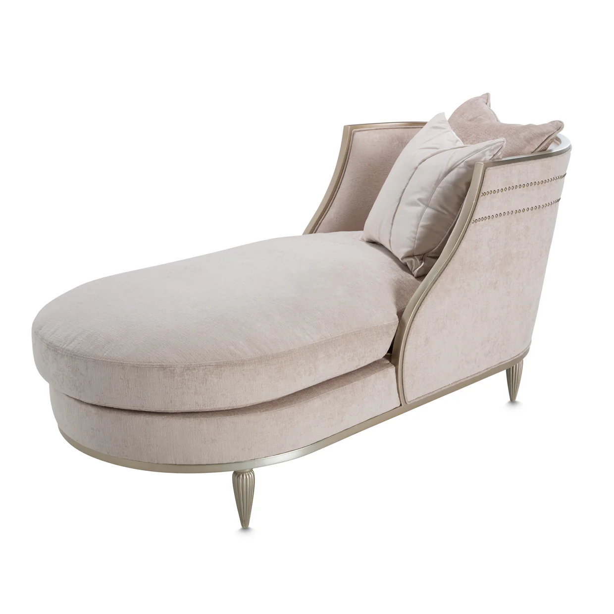 London Place Light Champagne Chaise - Image 5