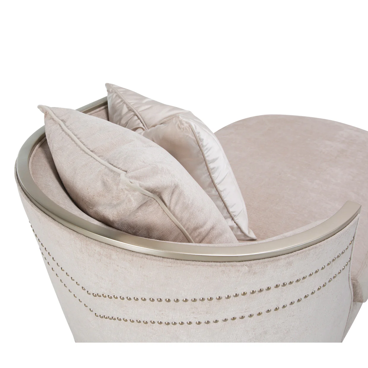 London Place Light Champagne Chaise - Image 8