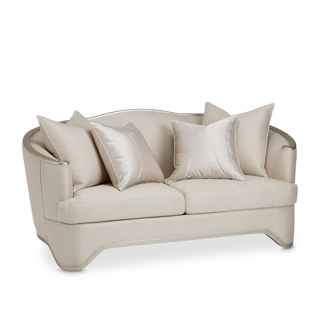 London Place Light Champagne Loveseat - Image 2