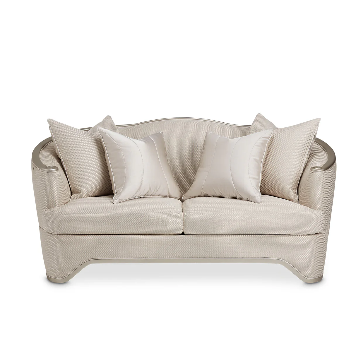 London Place Light Champagne Loveseat - Image 7