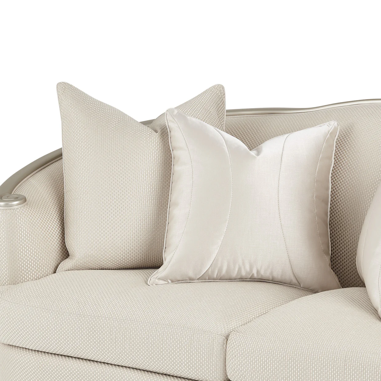 London Place Light Champagne Loveseat - Image 8