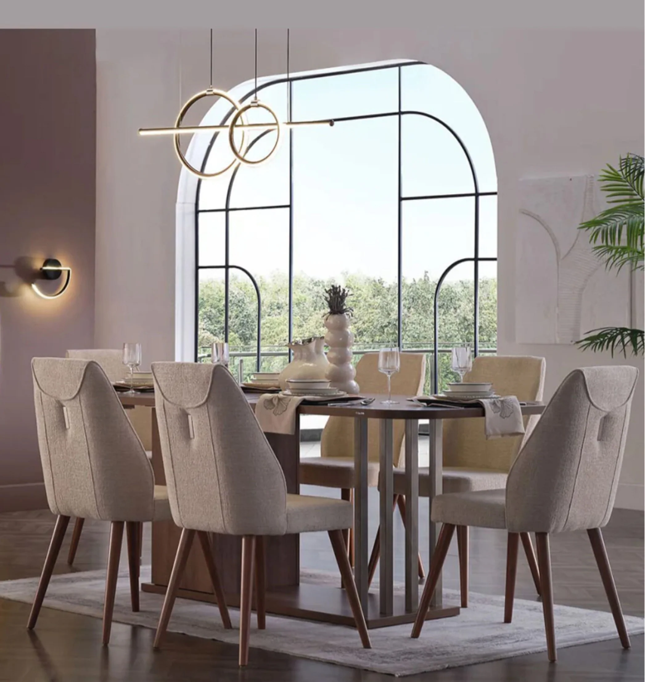 Mirante Table + 6 Side Chairs