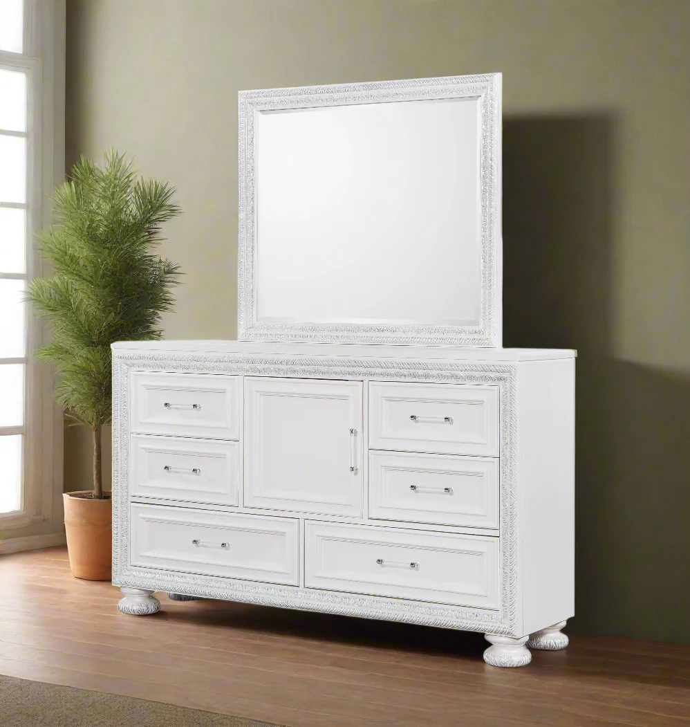 Penta Dresser and Mirror