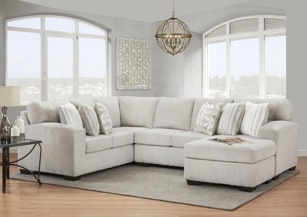 Posh Dove 3 Piece Sectional
