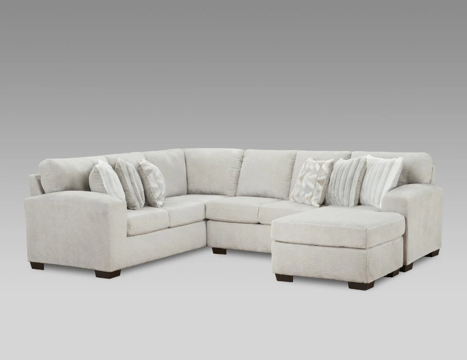 Posh Dove 3 Piece Sectional - Image 2