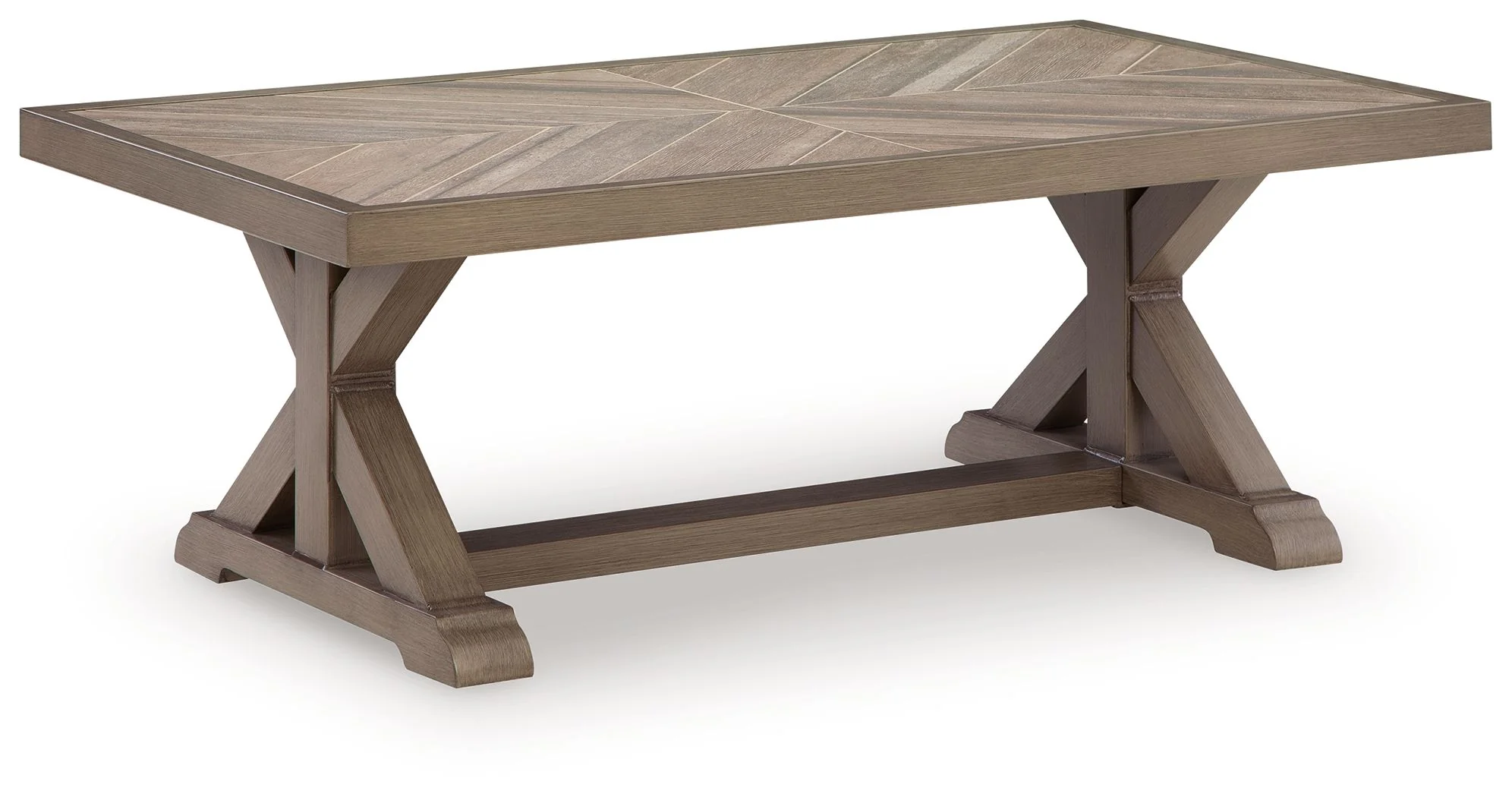 Revare Beach - Rectangular Cocktail Table - Beige
