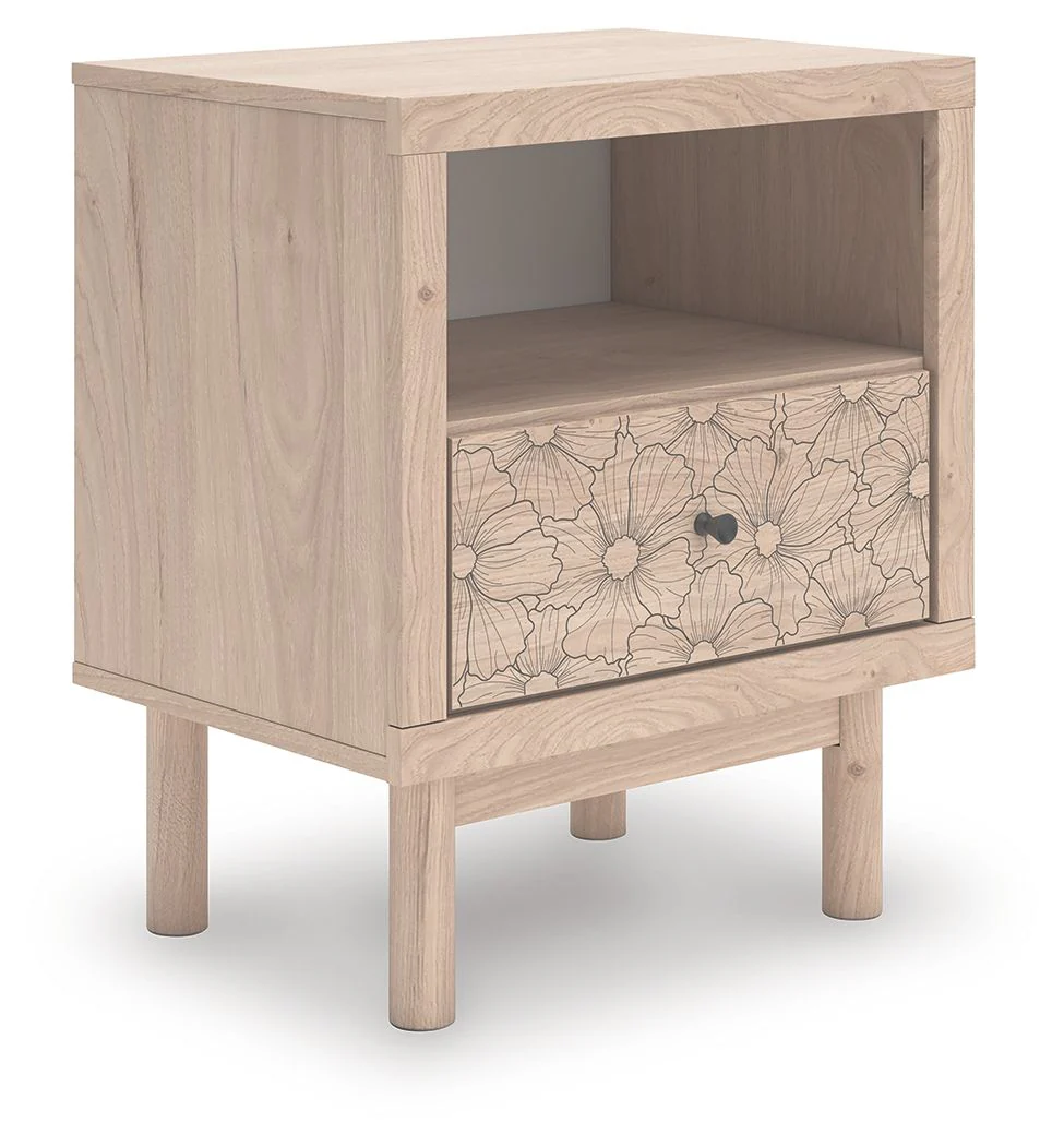 Shapella - One Drawer Night Stand - Tan