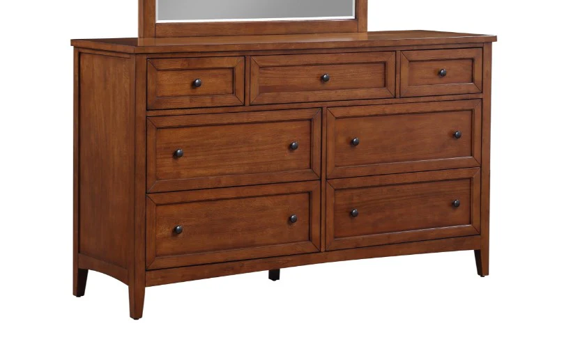Spencer Brown Dresser and Mirror - Image 2