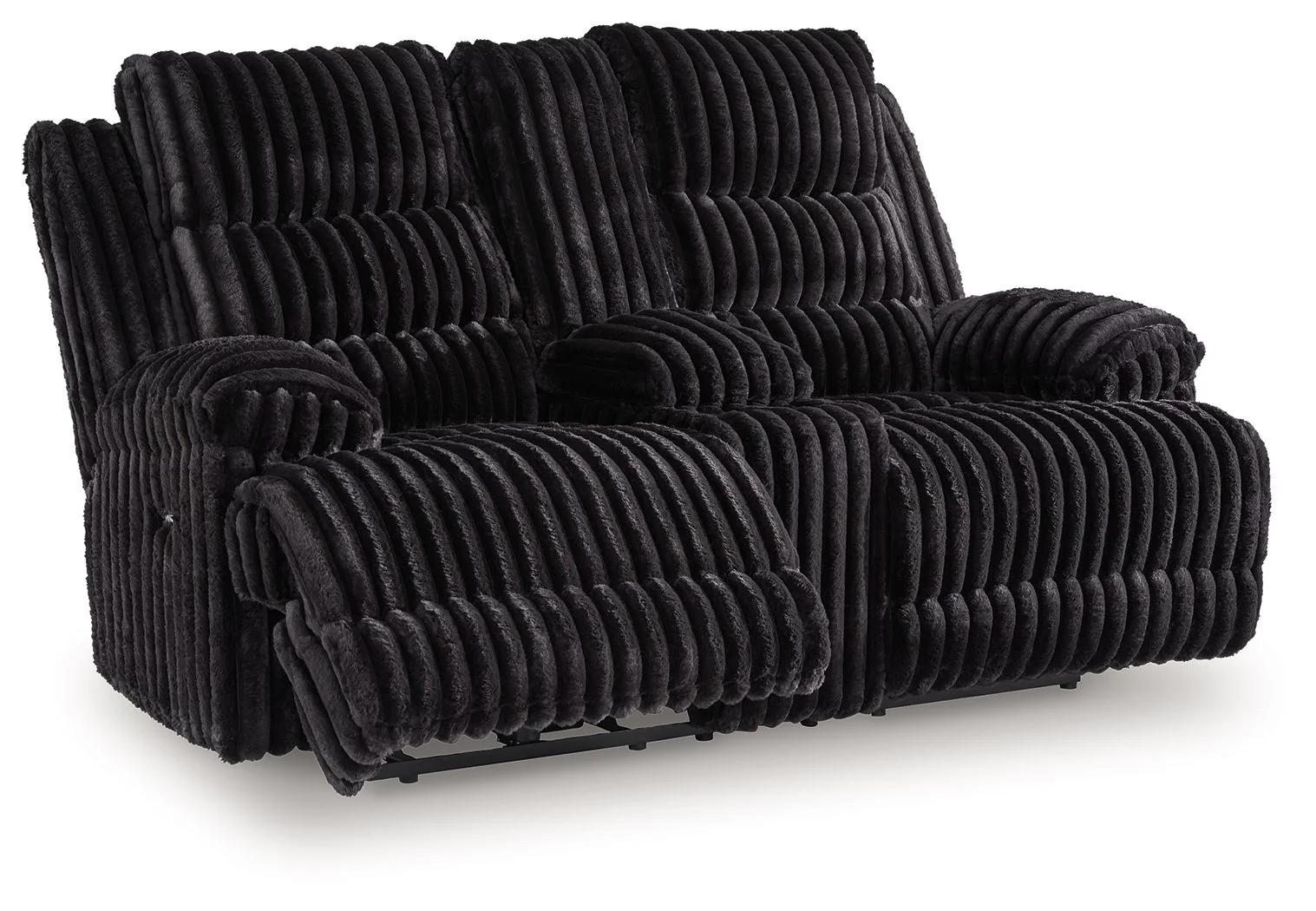 Technique - Double Reclining Power Loveseat With Console - Onyx